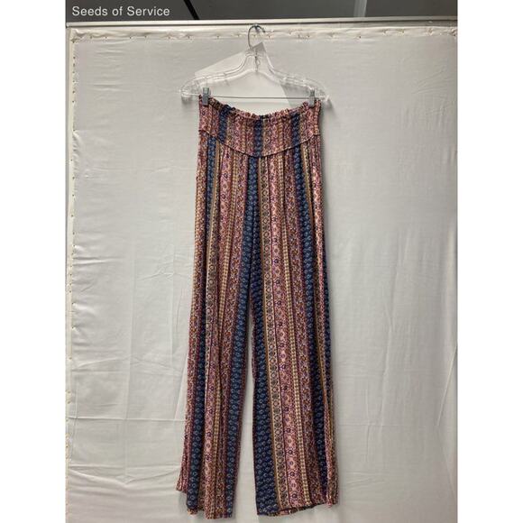 Multicolor High Rise Pull On Harem Pants Womens S - Picture 1 of 6